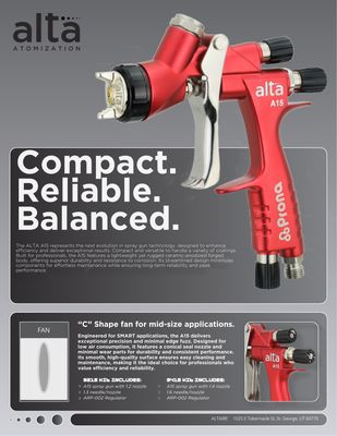Alta A15 SPRAY GUN (REPLACEMENT PARTS ONLY)