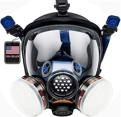 Full Face Chemical & Particulate Respirator (Reusable Eye Protection Mask) - Cozmo Recon